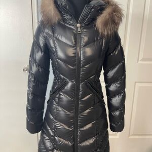 Moncler Black Puffer Jacket with Hood and Chevron Quilting
Fulmarus